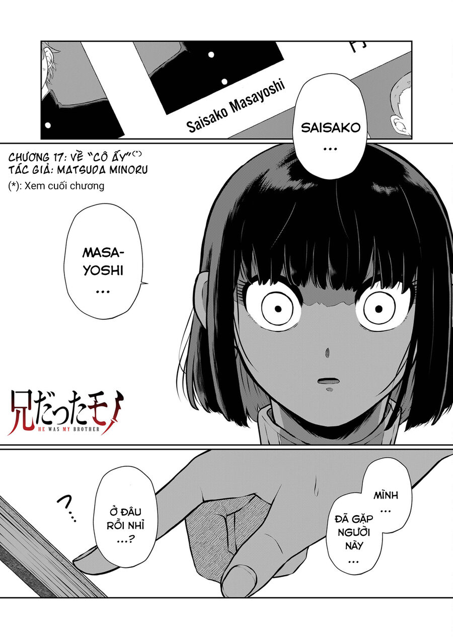 Thứ Đã Từng Là Anh Trai Tôi chapter 17 - Trang 2